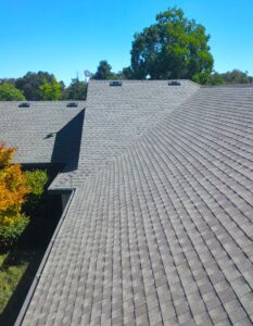 Roof with GAF HDZ RS Composition Shingles