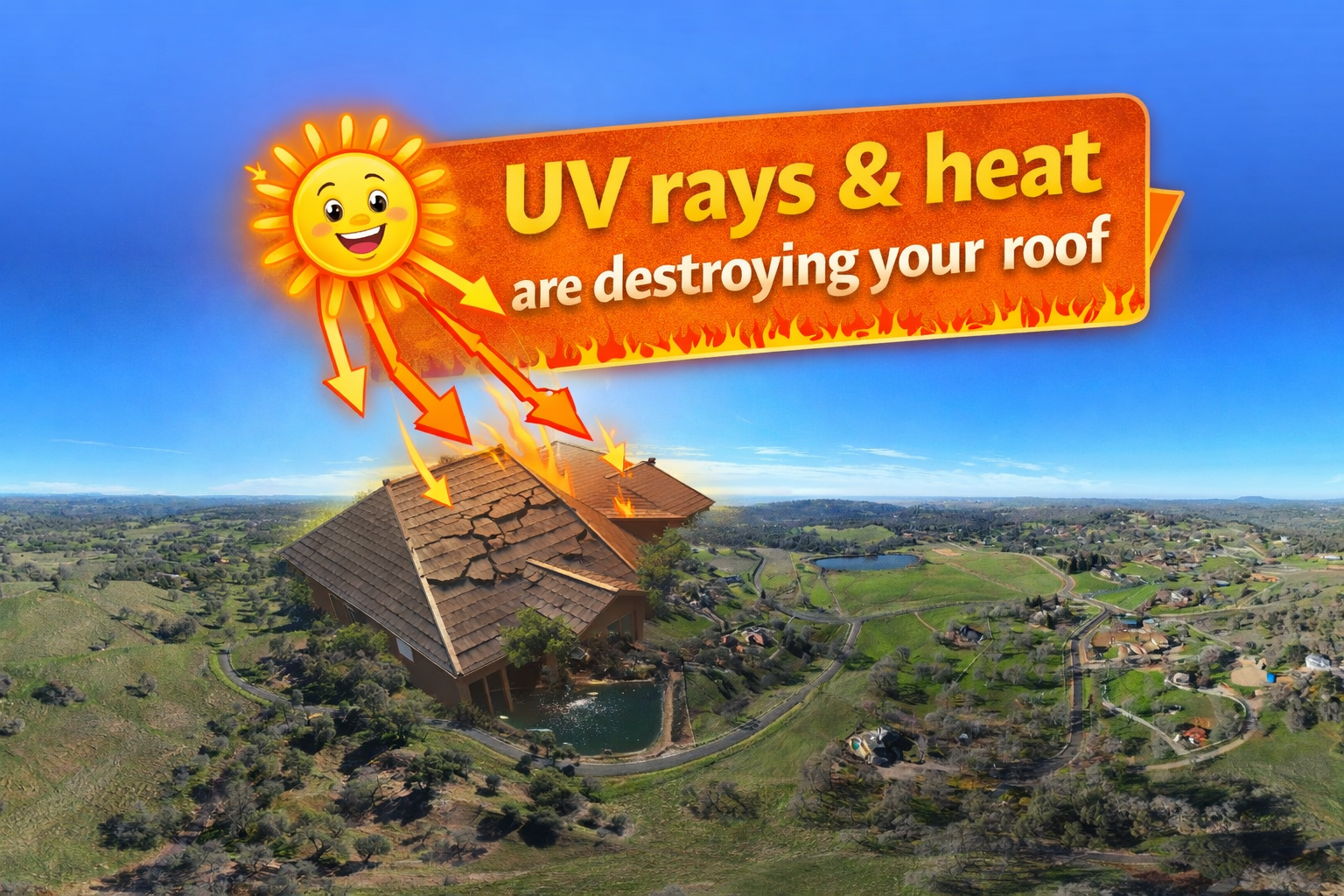 UV Rays & heat are destroying your roof