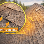 roof shingles cracking and losing granules from uv damage roof placerville