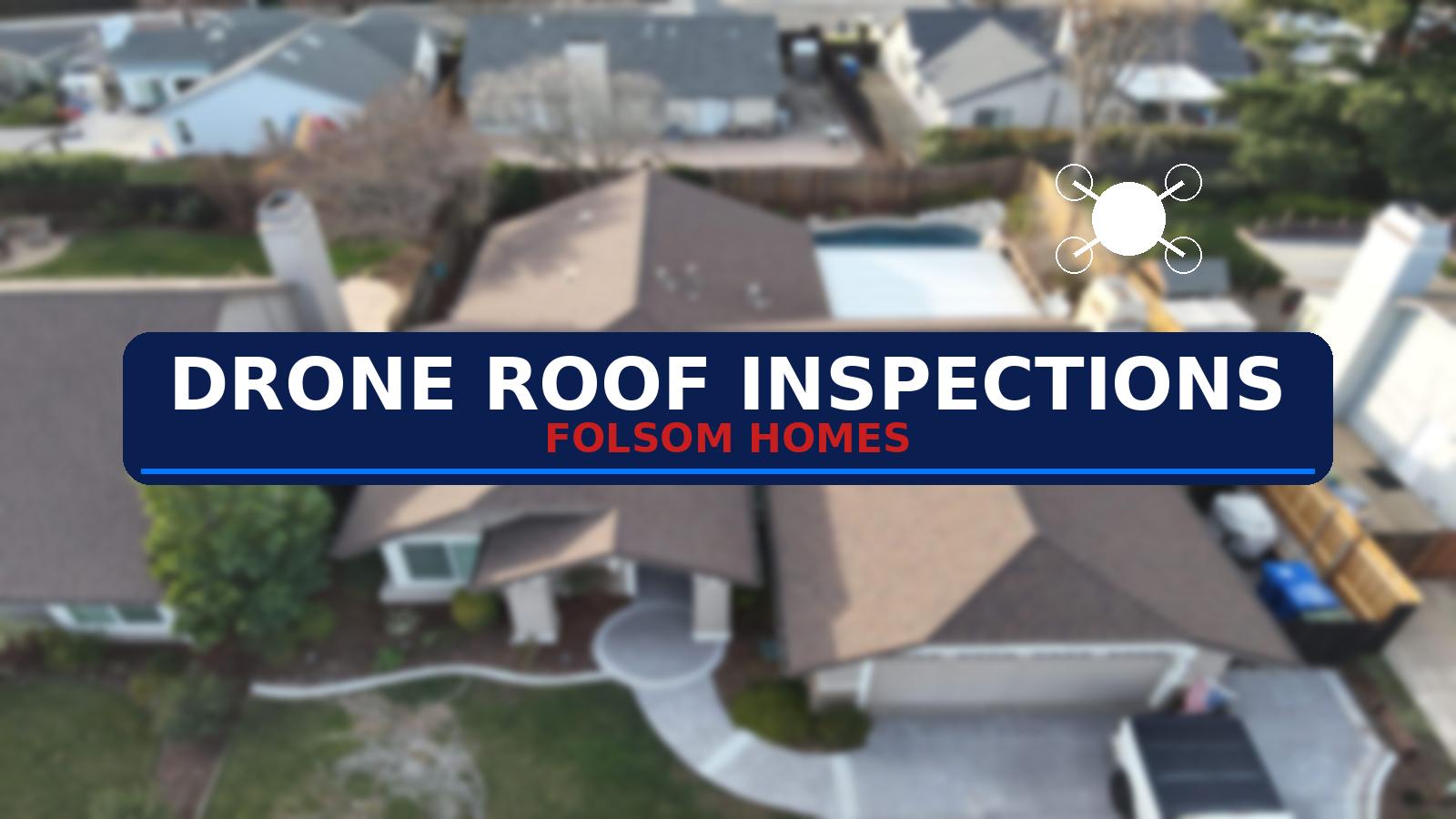 drone roof inspection folsom aerial view of residential home roof inspection using drone technology